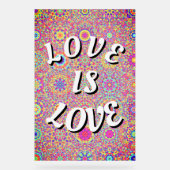 Love Pride Phone Ring Stand Acryl Bord (Voorkant)