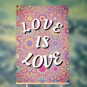 Love Pride Phone Ring Stand Acryl Bord (Neutraal)