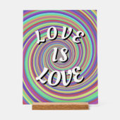 Love Pride Phone Ring Stand Acryl Bord (Voorkant)