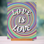 Love Pride Phone Ring Stand Acryl Bord (Neutraal)