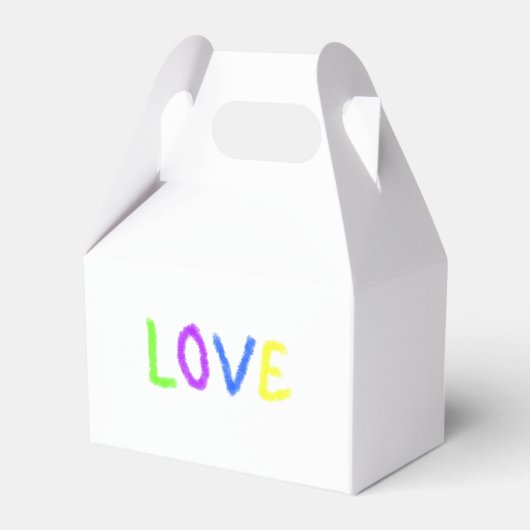 Love Pride regenboog waterverf LGBTQ June Modern Bedankdoosjes (Voorkant Zijde)