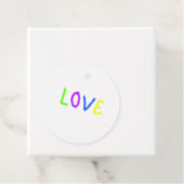 Love Pride regenboog waterverf LGBTQ June Modern Bedankjes Labels (In situ)