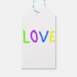 Love Pride regenboog waterverf LGBTQ June Modern Cadeaulabel