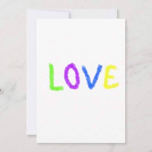 Love Pride regenboog waterverf LGBTQ June Modern Kaart (Voorkant)