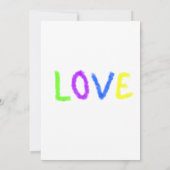 Love Pride regenboog waterverf LGBTQ June Modern Kaart (Achterkant)