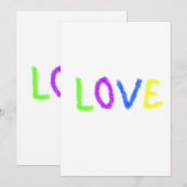 Love Pride regenboog waterverf LGBTQ June Modern Kaart (Voorkant / Achterkant)