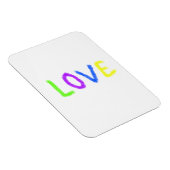 Love Pride regenboog waterverf LGBTQ June Modern Magneet (Rechterzijde)