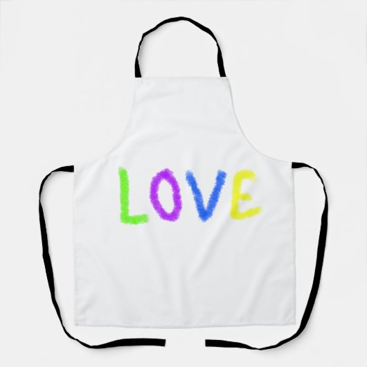 Love Pride regenboog waterverf LGBTQ June Modern Schort (Voorkant)