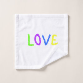 Love Pride regenboog waterverf LGBTQ June Modern Washandje