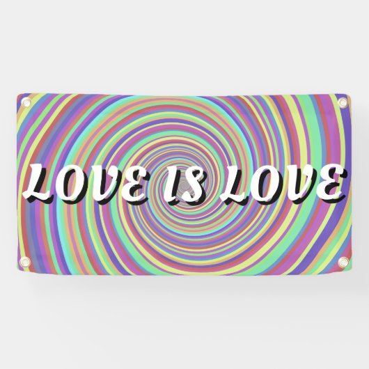 Love Pride Spandoek (Horizontaal)