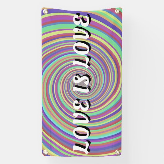 Love Pride Spandoek (Verticaal)