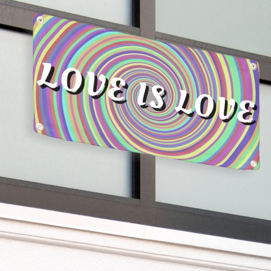 Love Pride Spandoek (Buitenkant Gebouw)