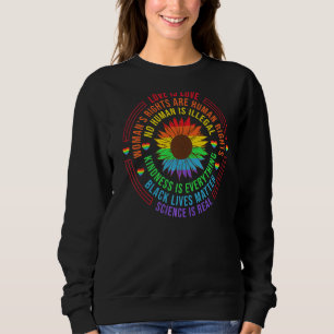 Love Pride Sunflower Lgbtq Rainbow Graphic Parade Trui
