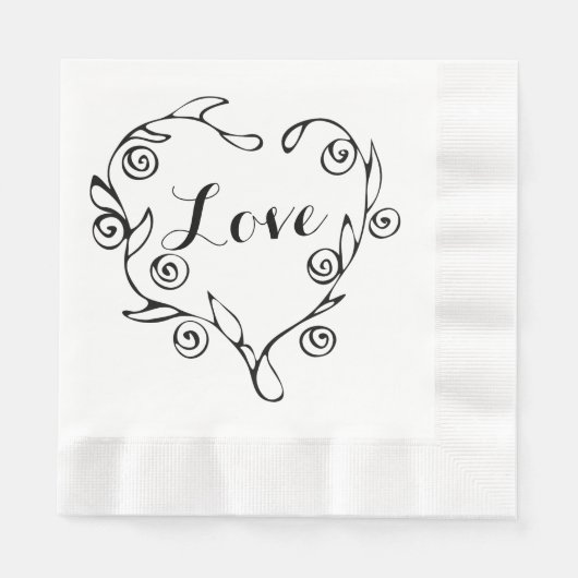 Love Print Design Servet (Voorkant)
