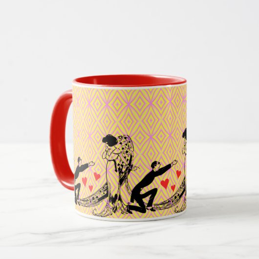 Love & Proposal: Romantisch Verloving Mok (Voorkant links)