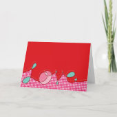 Love Pset Checks Loop Retro Cute Valentijnsdag Feestdagen Kaart (Voorkant)