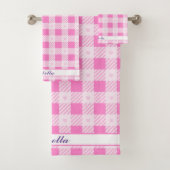Love Pset Modern Roze Collectie Bad Handdoek (Insitu)