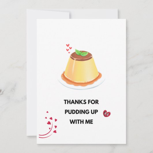 Love Pudding Kaart Foto Lijst (Voorkant)