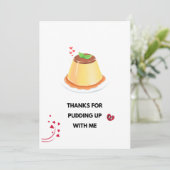 Love Pudding Kaart Foto Lijst (Staand voorkant)