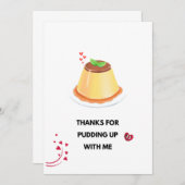 Love Pudding Kaart Foto Lijst (Voorkant / Achterkant)