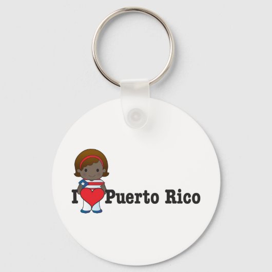 Love Puerto Rico Sleutelhanger (Voorkant)