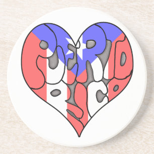 Love Puerto Rico Zandsteen Onderzetter