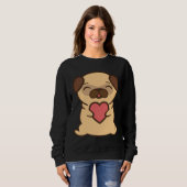 Love pug Classic T-Shirt 573 (Voorkant volledig)