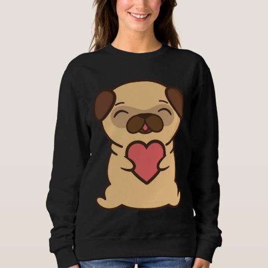 Love pug Classic T-Shirt 573 (Voorkant)
