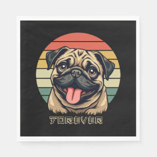 Love Pug Forever – Schattige Pug Lover Design Servet