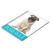 Love Pug Puppy Dog Journal-laptop Notitieboek (Linkerzijde)