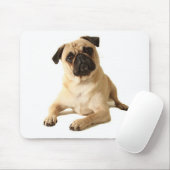 Love Pug Puppy Dog Mousepad Muismat (Met muis)