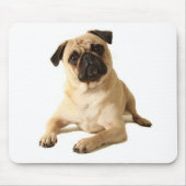 Love Pug Puppy Dog Mousepad Muismat (Voorkant)