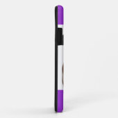 Love Pug Puppy Dog Paarse iPhone 5 Hoesje Hoesje (Achterkant/rechts)