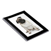 Love Pug Puppy Dog White Notebook/Journal Notitieboek (Rechterzijde)