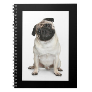 Love Pug Puppy Dog White Notebook/Journal Notitieboek