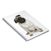 Love Pug Puppy Dog White Notebook/Journal Notitieboek (Rechterzijde)