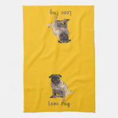 Love Pug Theedoek (Verticaal)