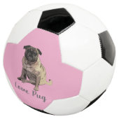 Love Pug Voetbal (Drie kwart)