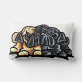 Love Pugs Kussen (Achterkant)