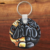 Love Pugs Sleutelhanger (Voorkant)