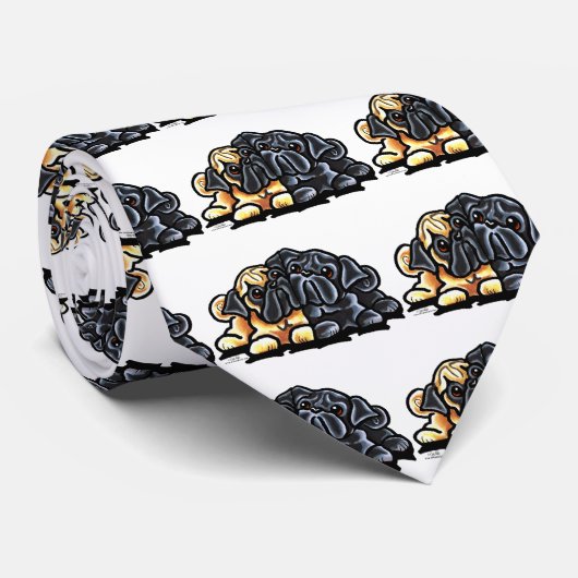 Love Pugs Stropdas (Opgerold)