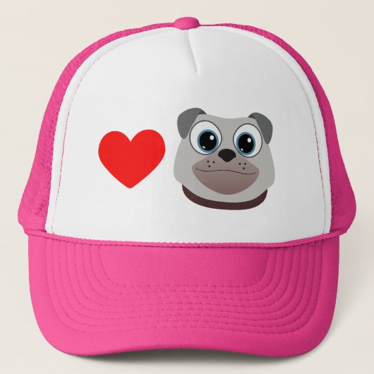 Love Pugs Trucker Pet (Voorkant)