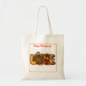 Love Pumpkin Autumn Customize Tote Bag (Voorkant)