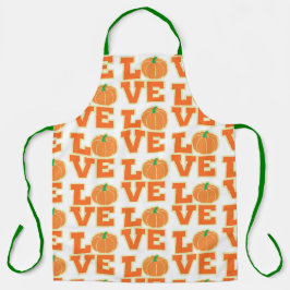 LOVE pumpkin Schort