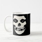 Love Punk Skull Band Funny Music Design Koffiemok (Links)