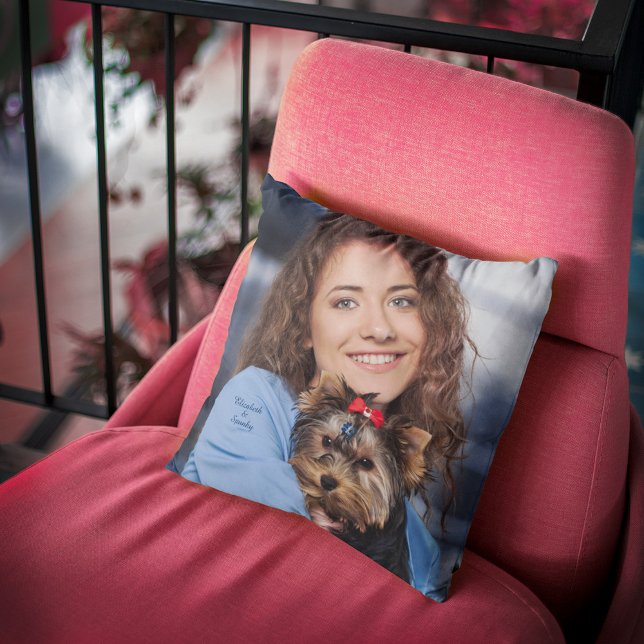 Love Puppy Dog Pet Animal Photo Personalize Kussen (Love Puppy Dog Pet Animal Photo Personalize Throw Pillow)