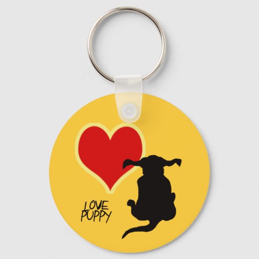 Love Puppy sleutelhanger (Voorkant)