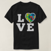 Love Puzzles Autisme Awareness Autistic Support Gi T-shirt (Design voorkant)