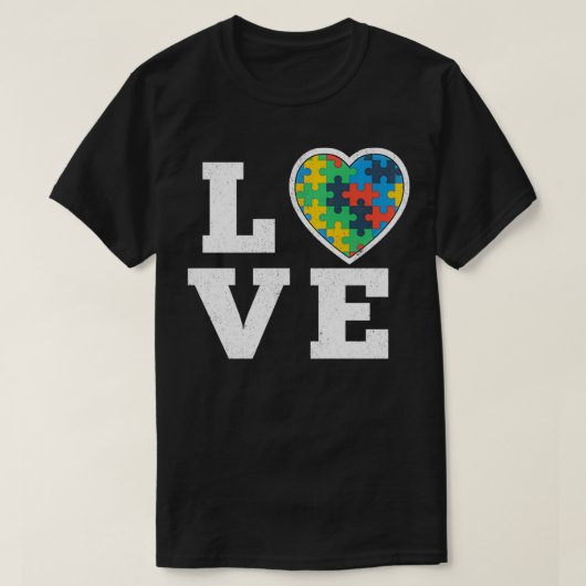 Love Puzzles Autisme Awareness Autistic Support Gi T-shirt (Design voorkant)
