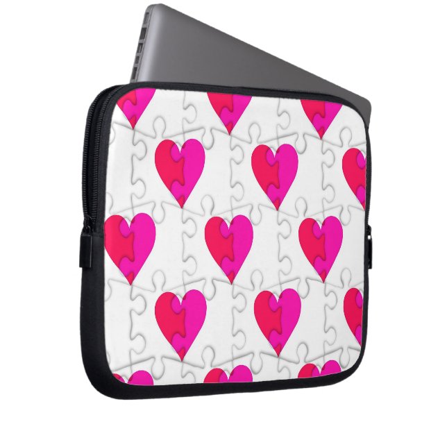 Love Puzzlr Laptop Sleeve (Voorkant Rechts)